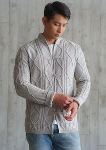 Cable Knit Tang Jacket (Light Grey)