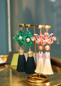 Tiles Pankou Tassel Earrings