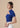 Knitted Cut Out Qipao Top (Cobalt Blue)