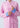 Bicolor Knitted Tang Jacket (Baby Pink/ Blue)