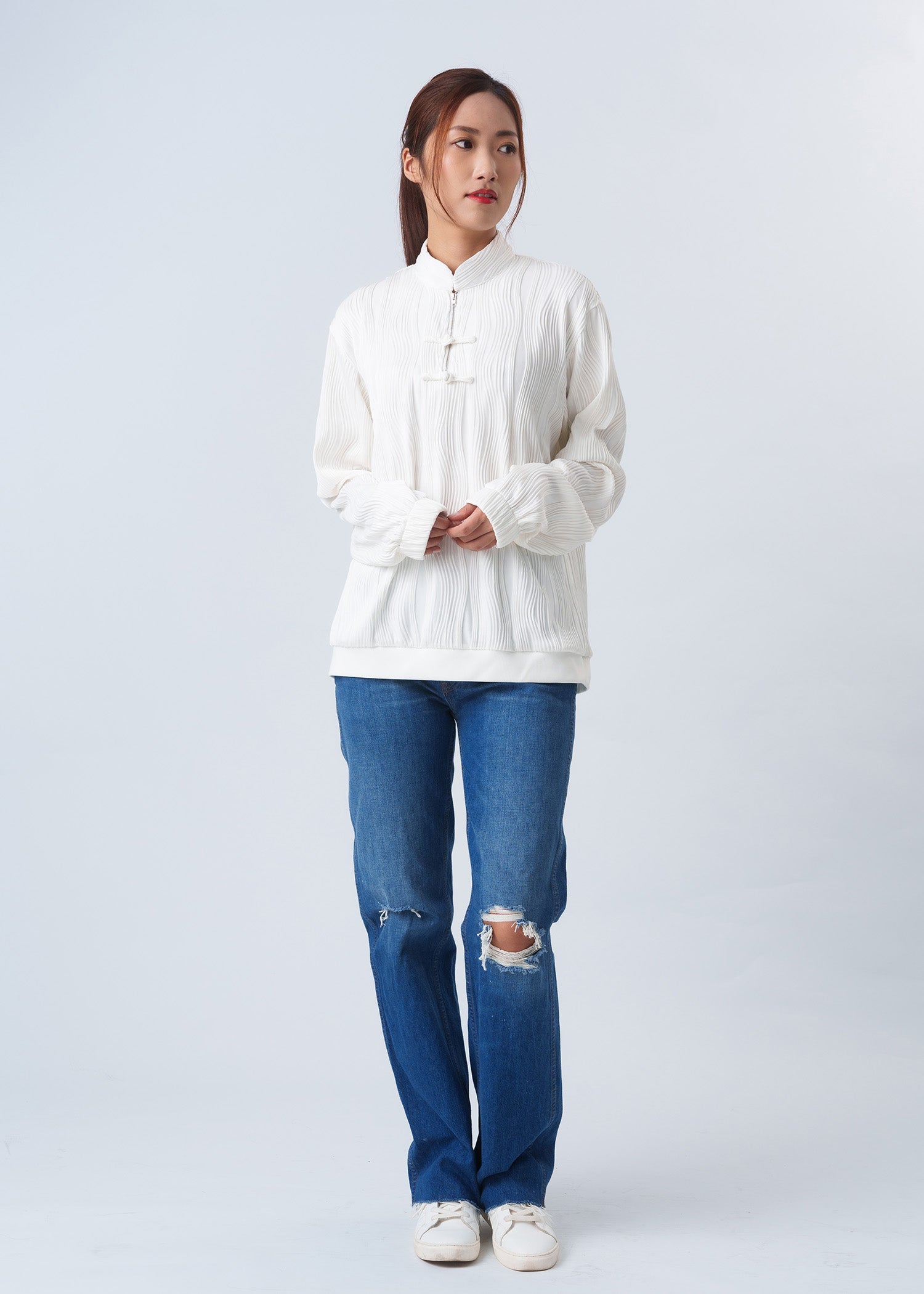 Unisex Tang Pullover (White)