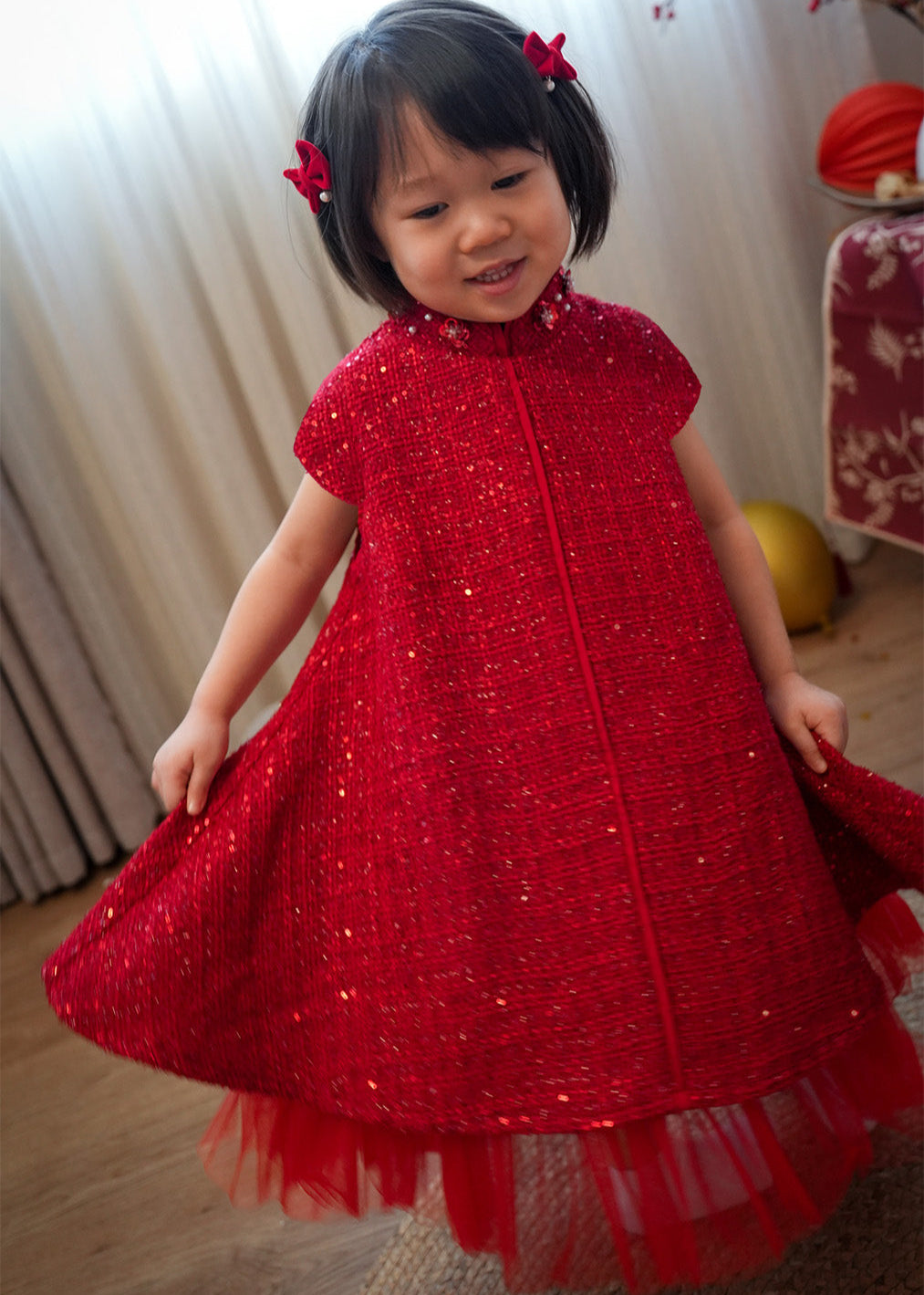 Qipology x China Doll Kids Qipao (Red)