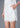 Sequinned Lace Qipao Shorts (White)