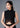 Sleeveless Jade Button Up Top w Lace (Black)