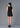 Oriental Vest and Mini Skirt Set with Pankou (Black)