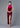 Red Swan Halter High Slit Qipao