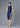 Sleeveless Brocade Qipao (Dark Blue)