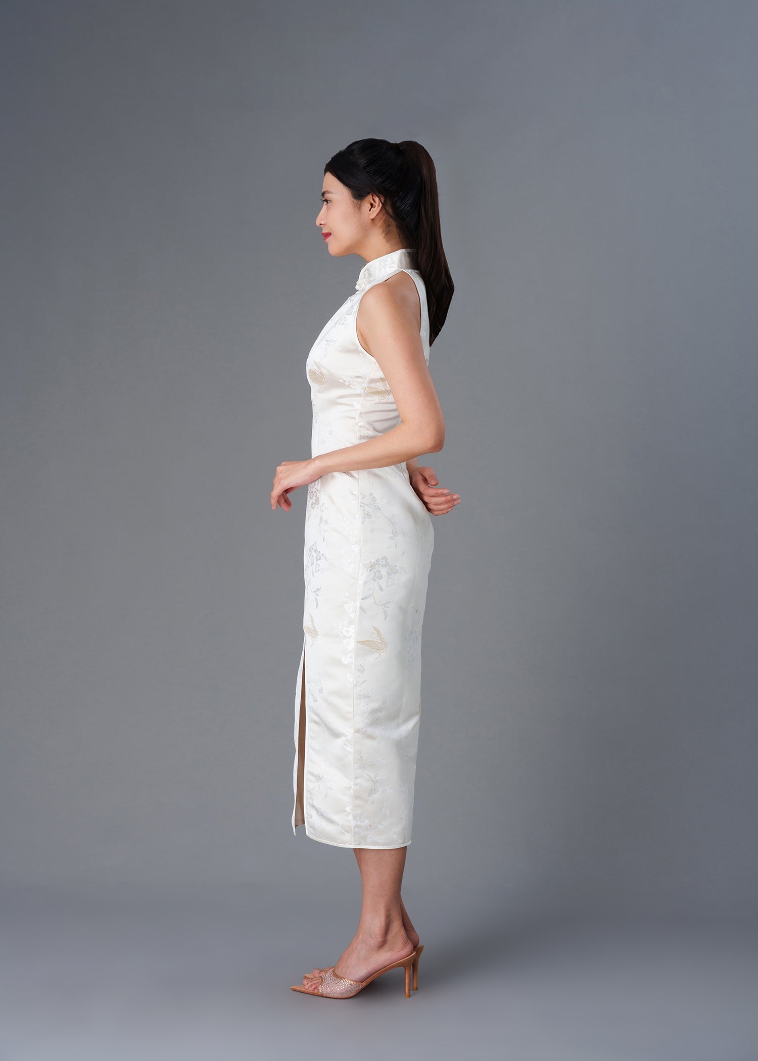 Butterfly Brocade Halter Qipao - RTW