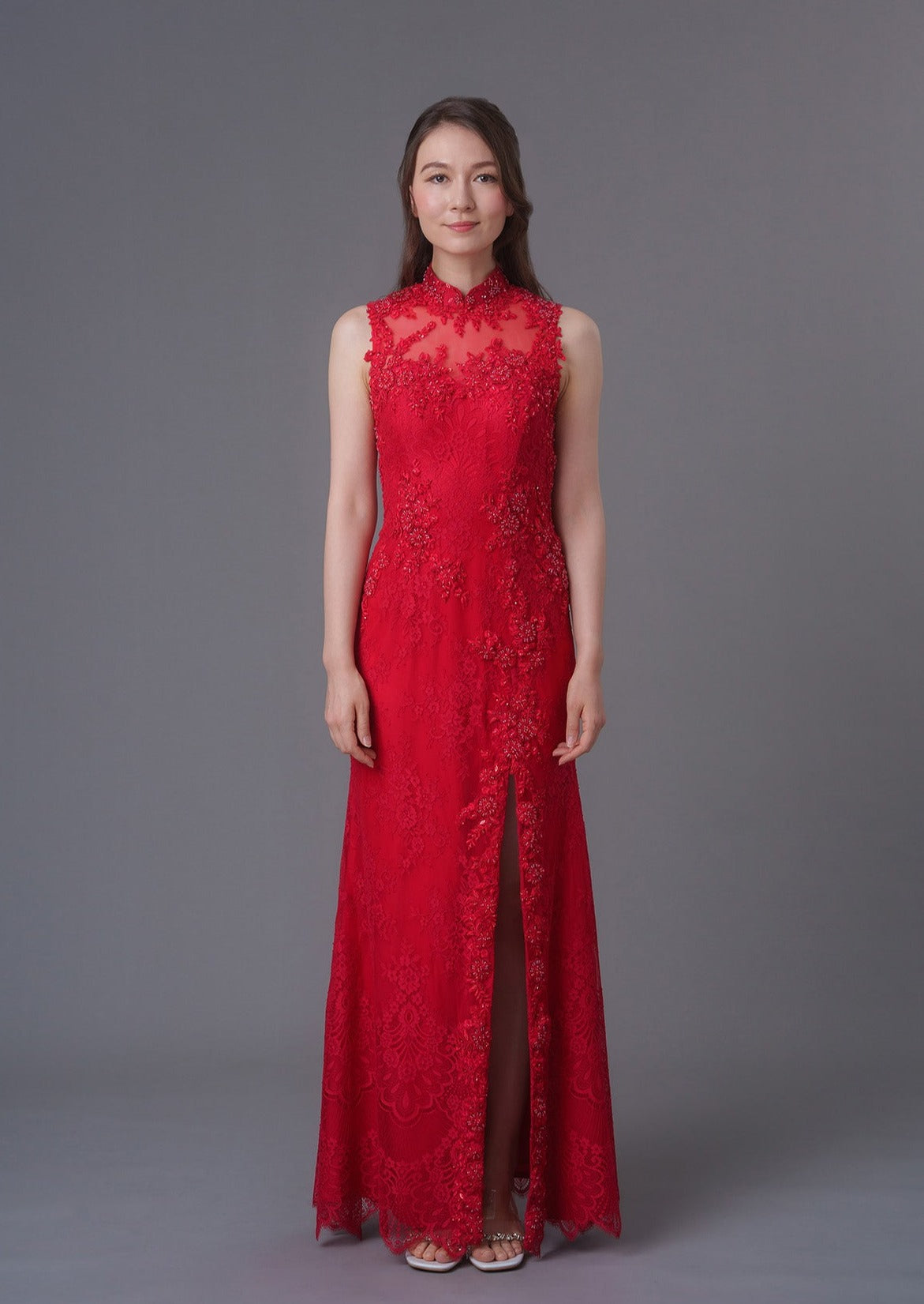 Hyacinth Hues Bridal Qipao Gown - RTW