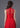 Qipology bridal - Sleeveless Wedding Qipao in classic red, featuring a mandarin collar in A-line silhouette; perfect for tea ceremony and evening banquet. (half body back picture)