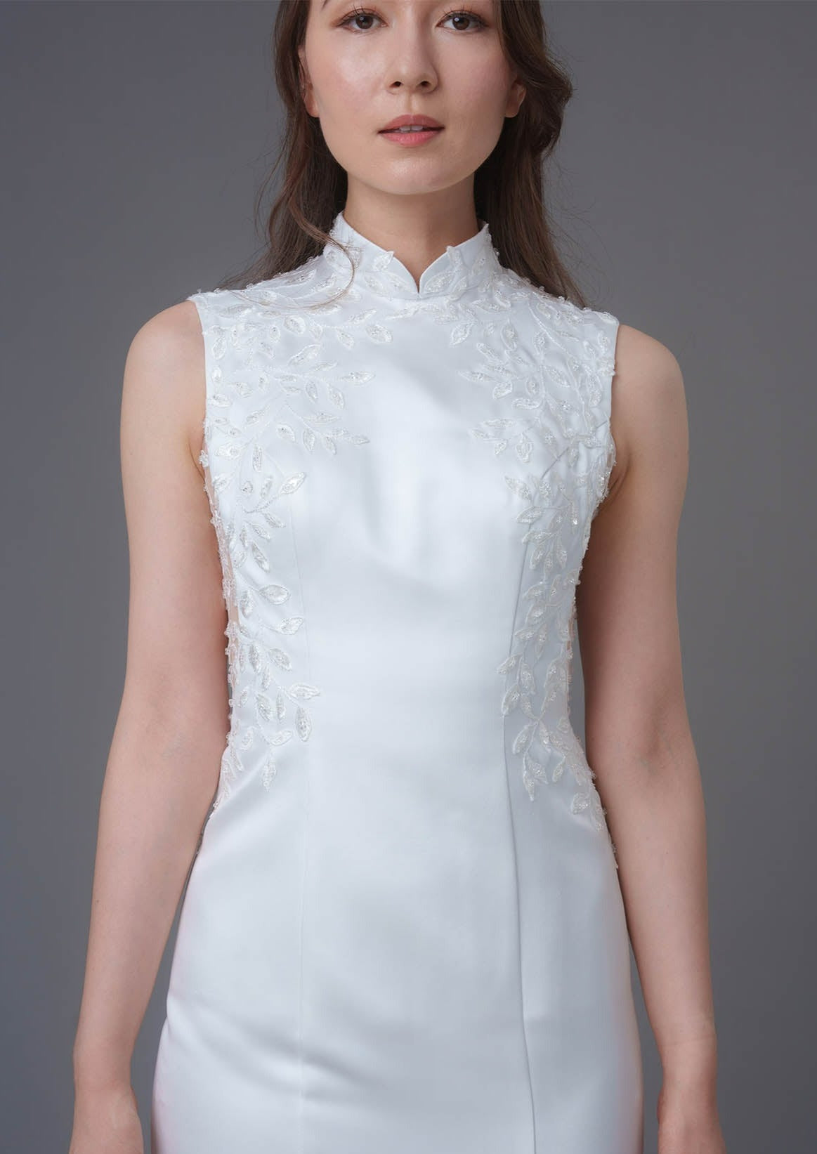 Marigold Lace Bridal Qipao